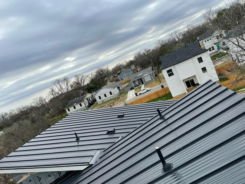 Standing seam metal roof panels with vents for Skylight Repair in Fort Edward